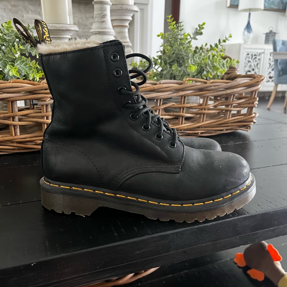 Dr. Martens faux fur lined serena boots